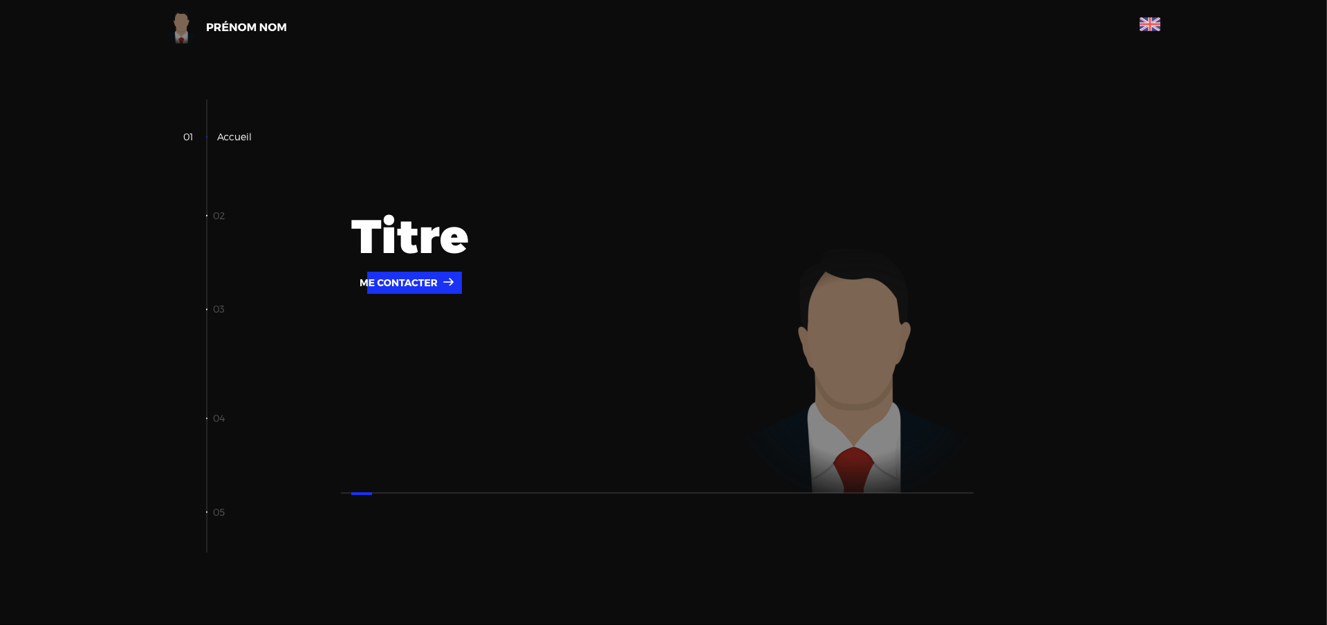 Aperçu du projet Portfolio V1